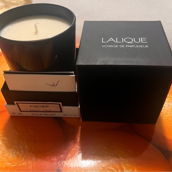 LALIQUE VOYAGE DE PARFUMER FIGUIER FIG TREE SCENTED CANDLE. 190g NWOT - Picture 5 of 7